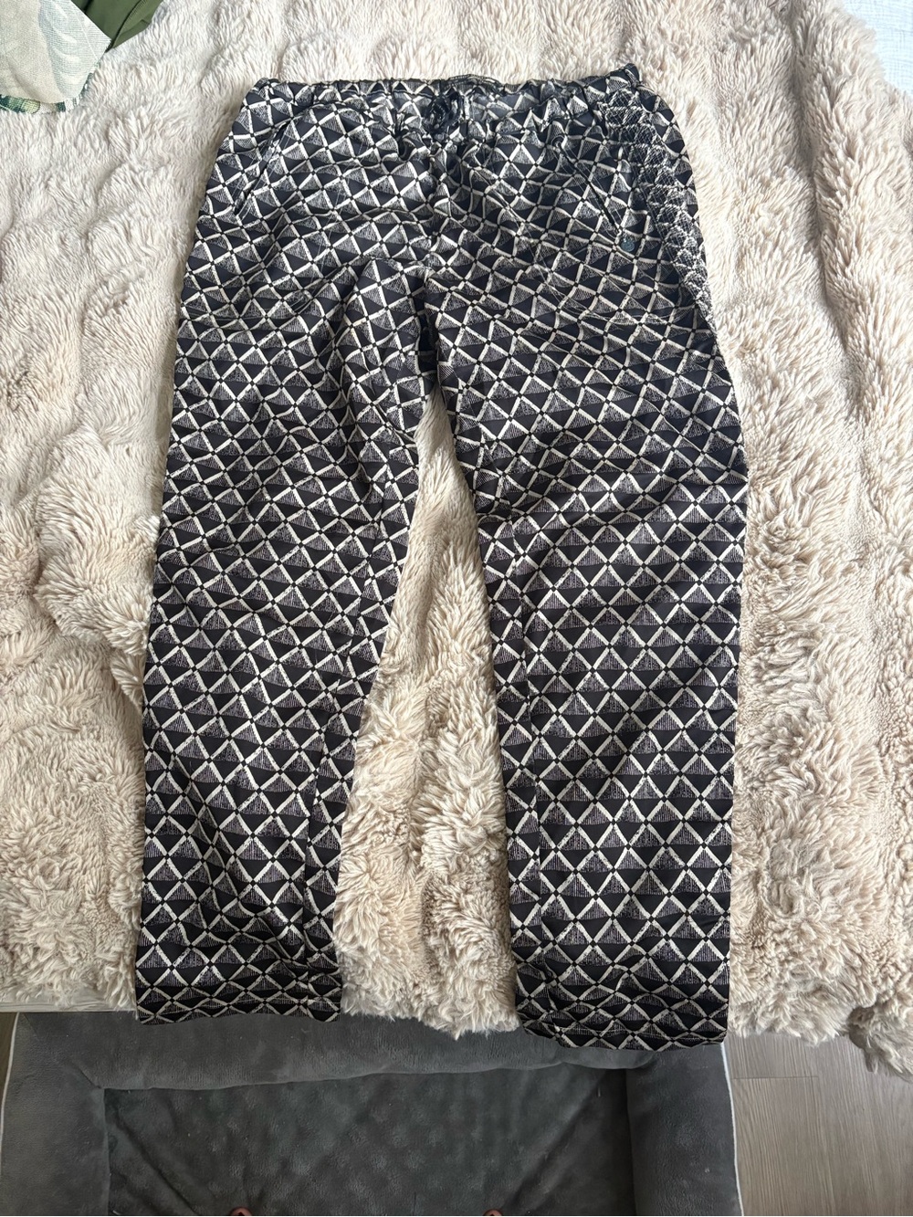 Scotch & Soda Black and White Geometric Print Harem Pants